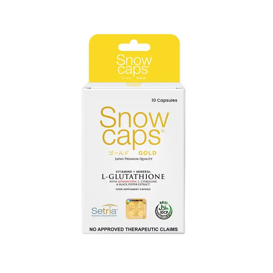 Buy Snow Caps Gold Glutathione Capsules 10s Online